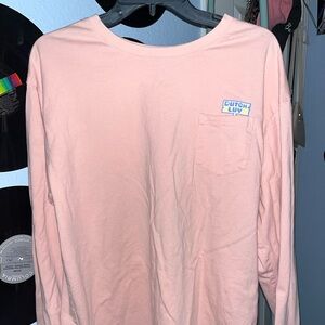 DUTCH BROS COFFEE PEACH VALENTINES LONG SLEEVE